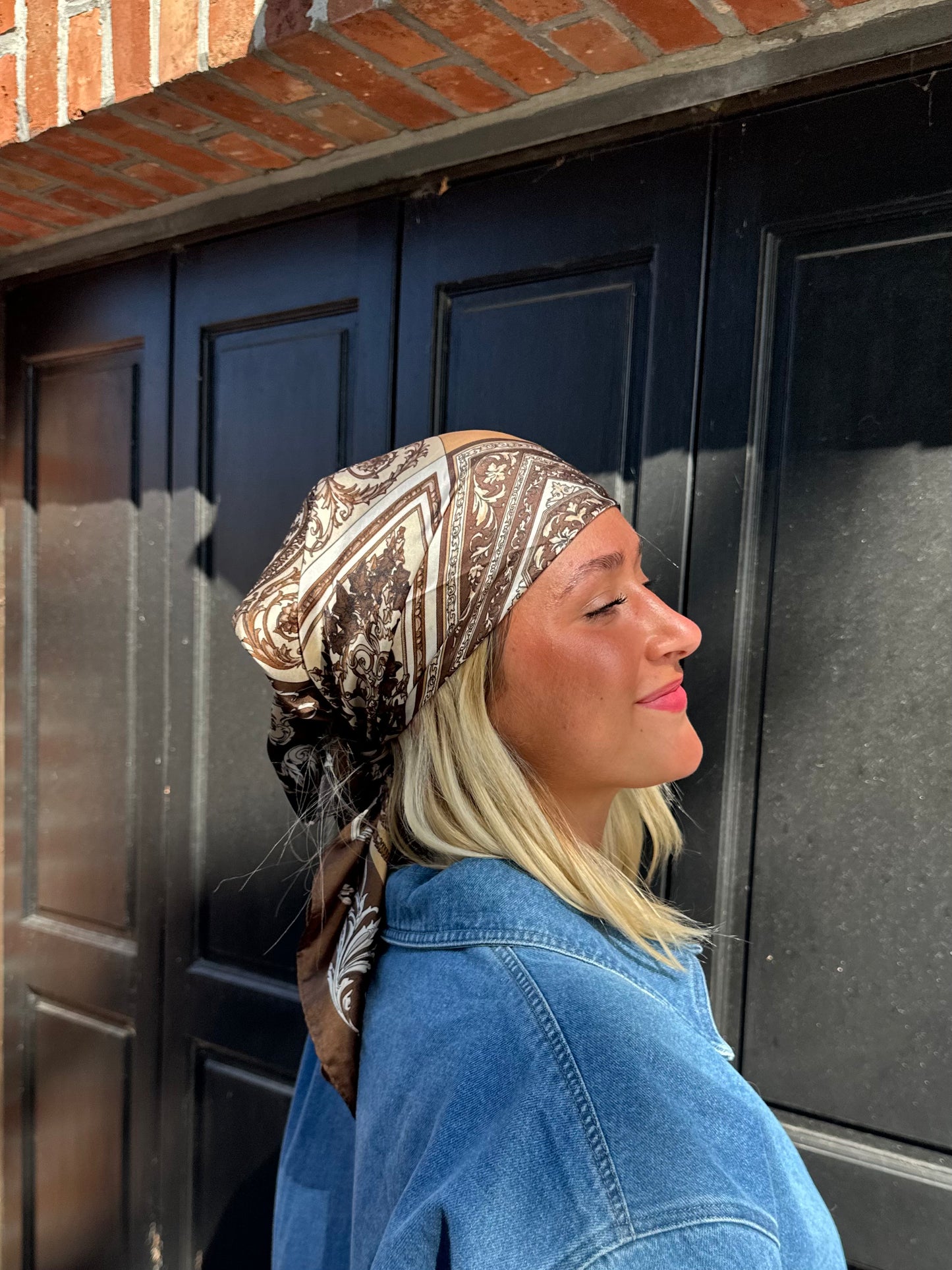 Foulard marron