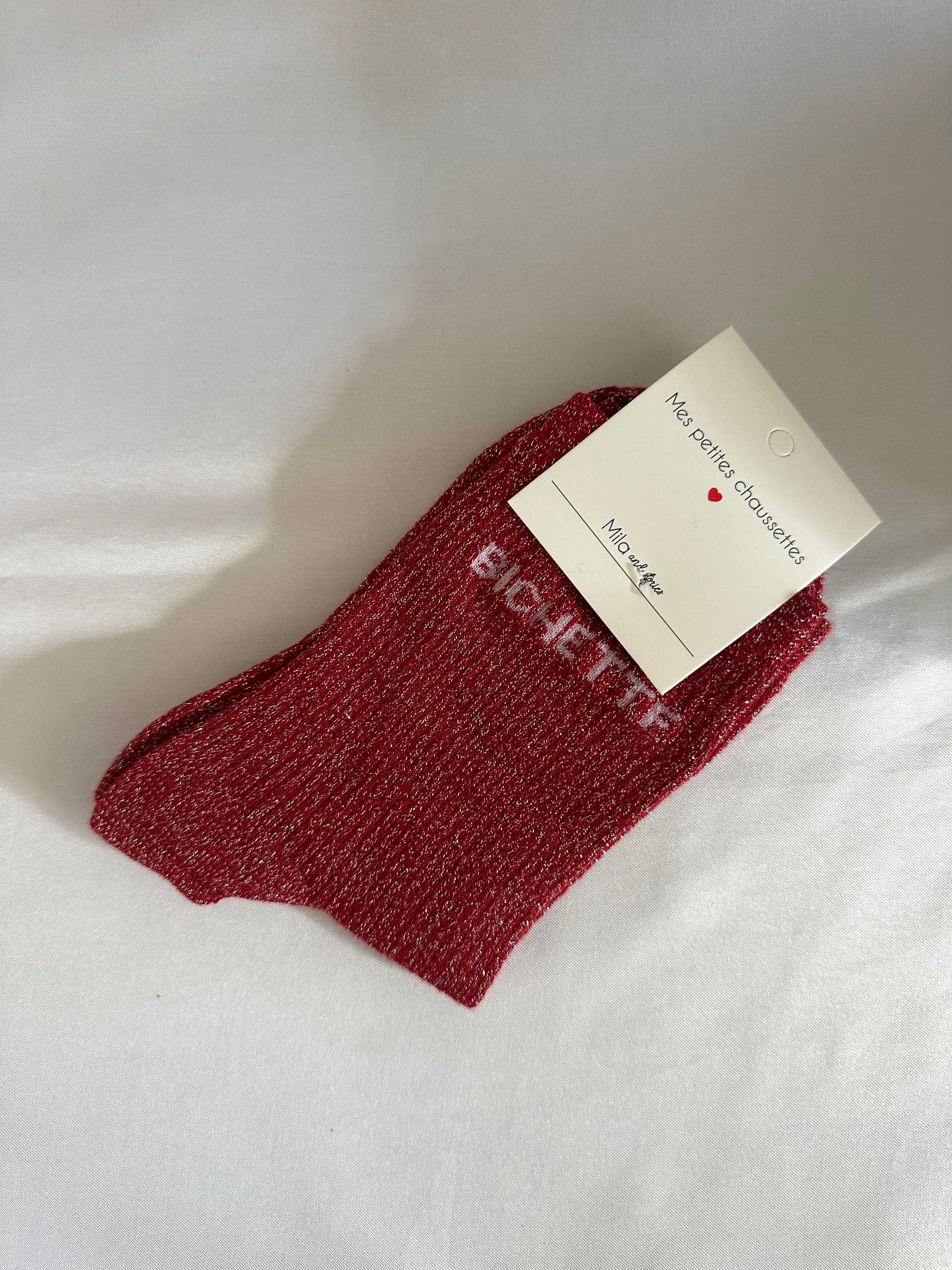 Chaussettes Bichette rouge