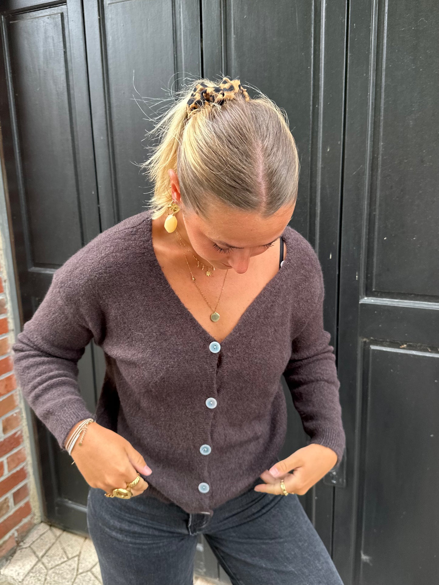 Cardigan marron