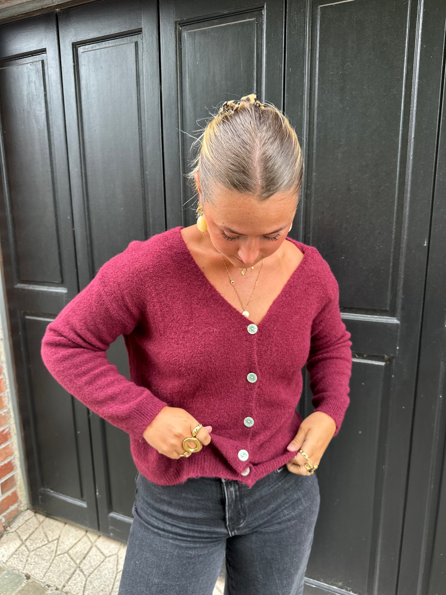 Cardigan bordeaux