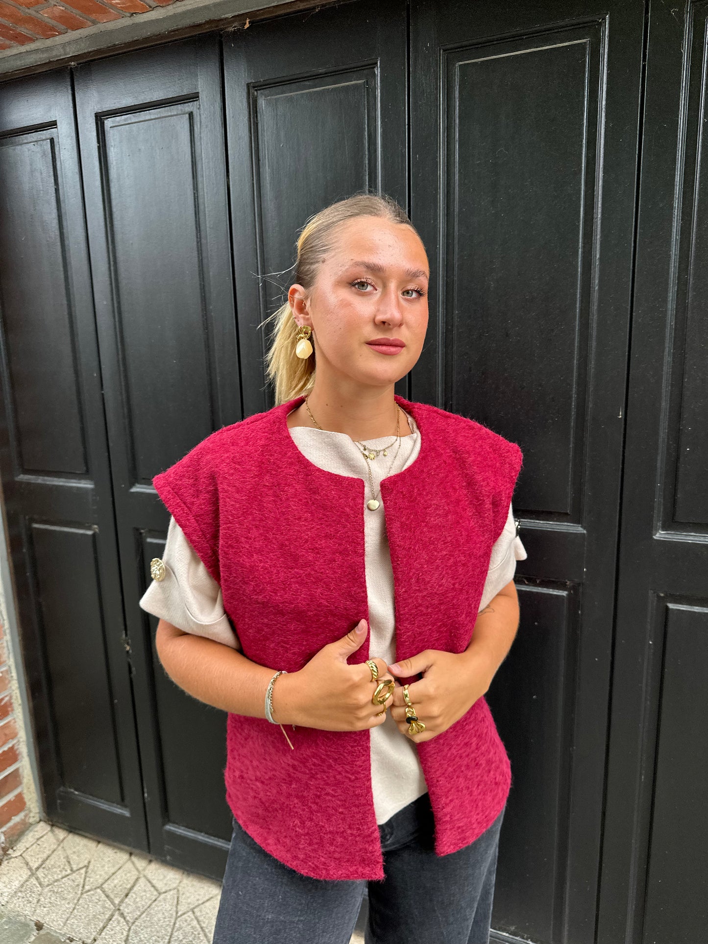 Gilet fuchsia