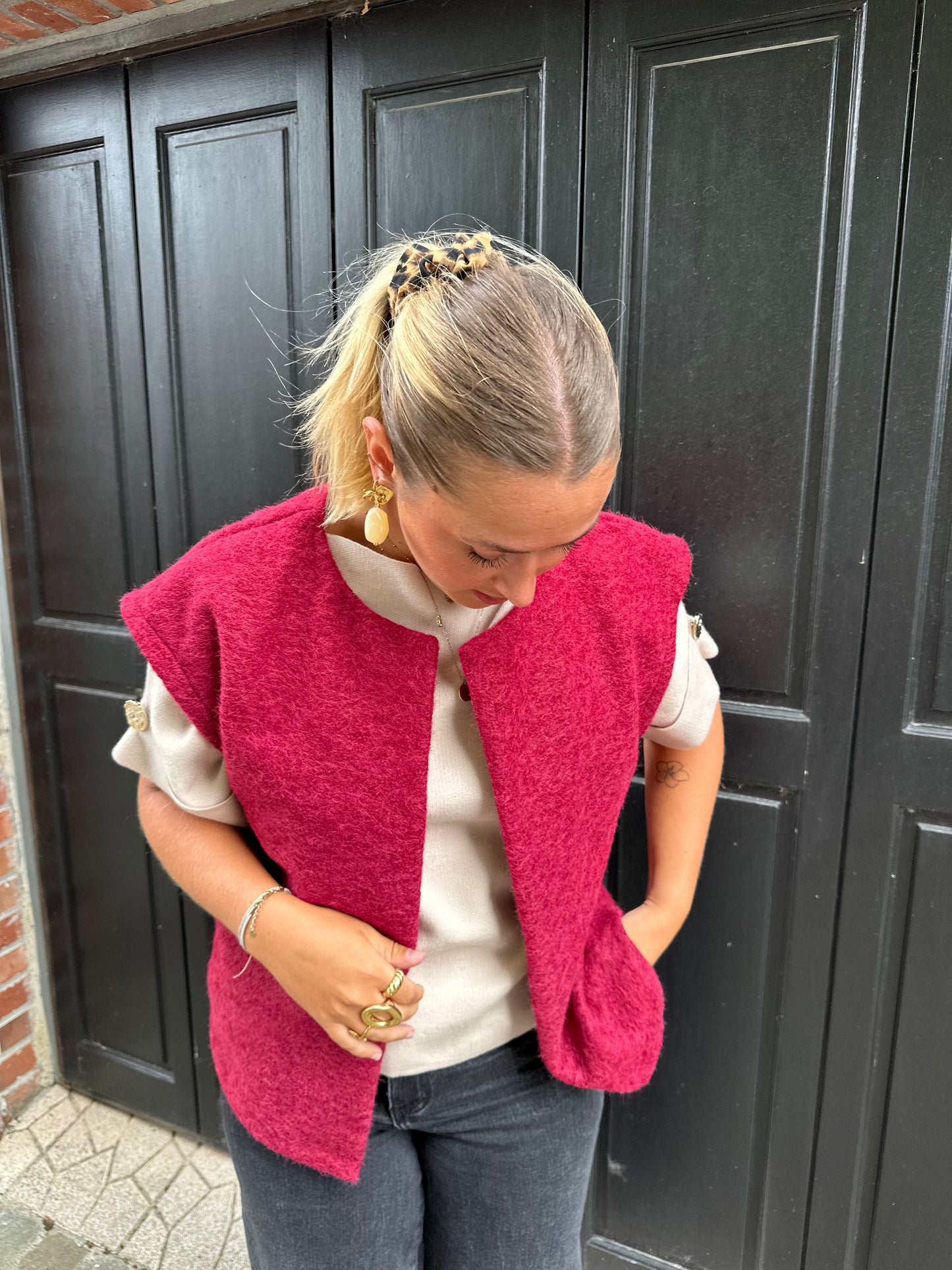 Gilet fuchsia