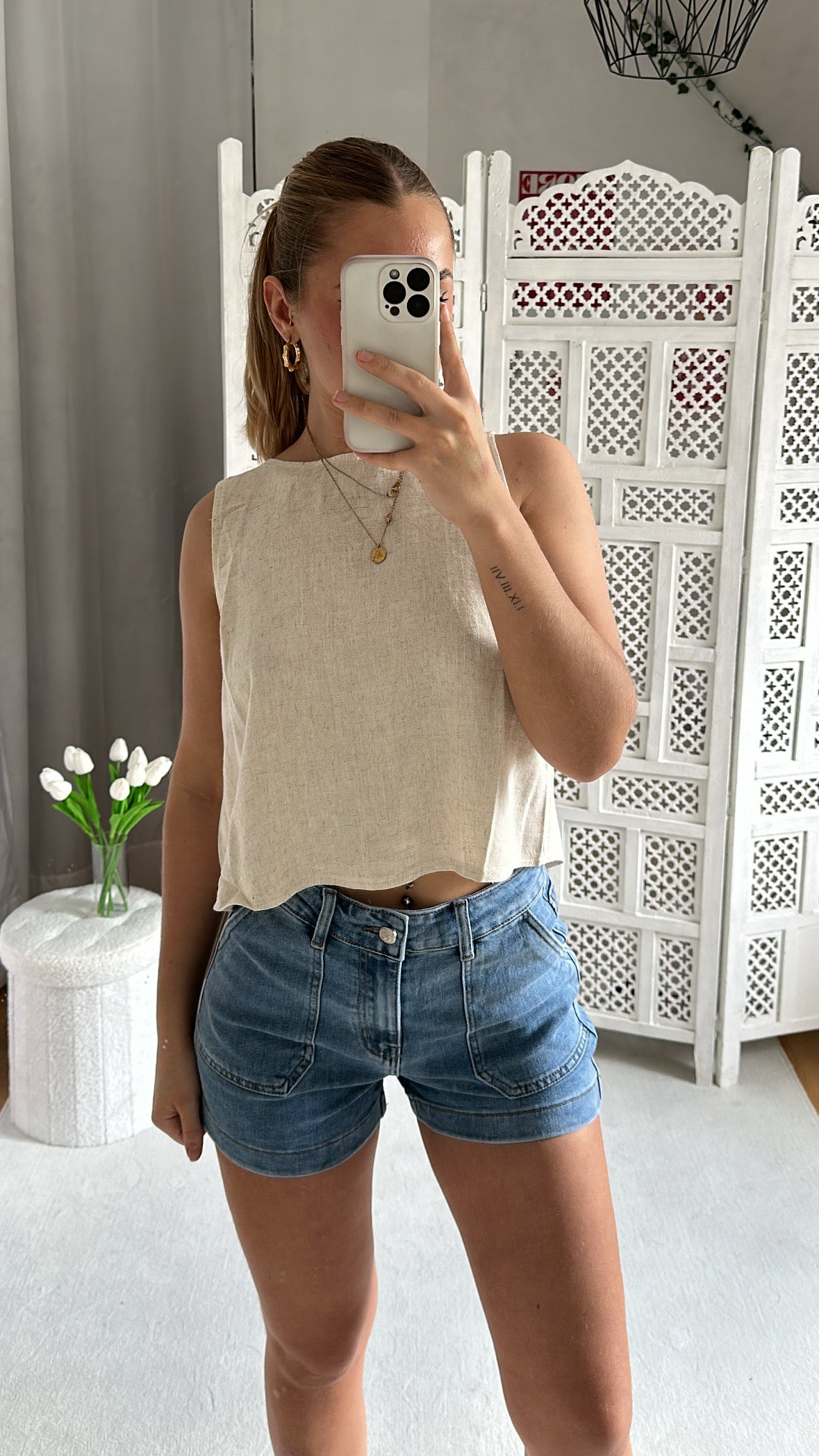 Short en jean