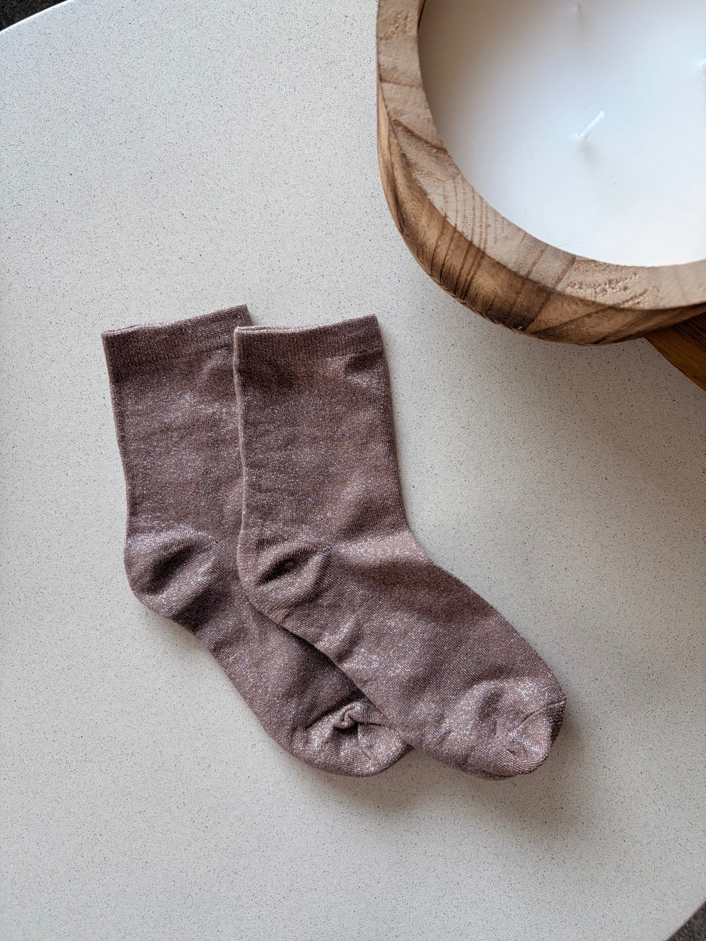 Chaussettes rose foncé