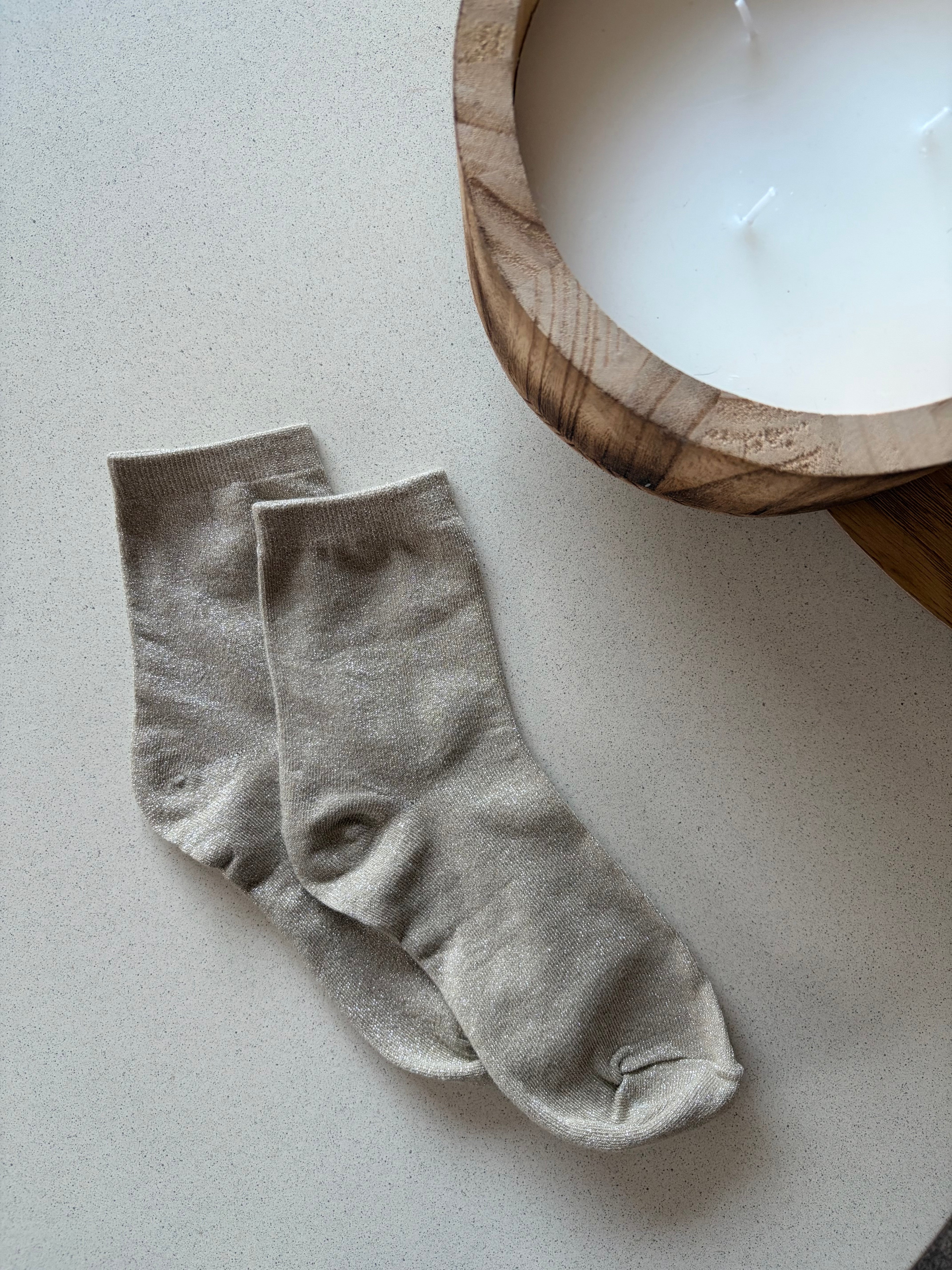 Chaussettes doré