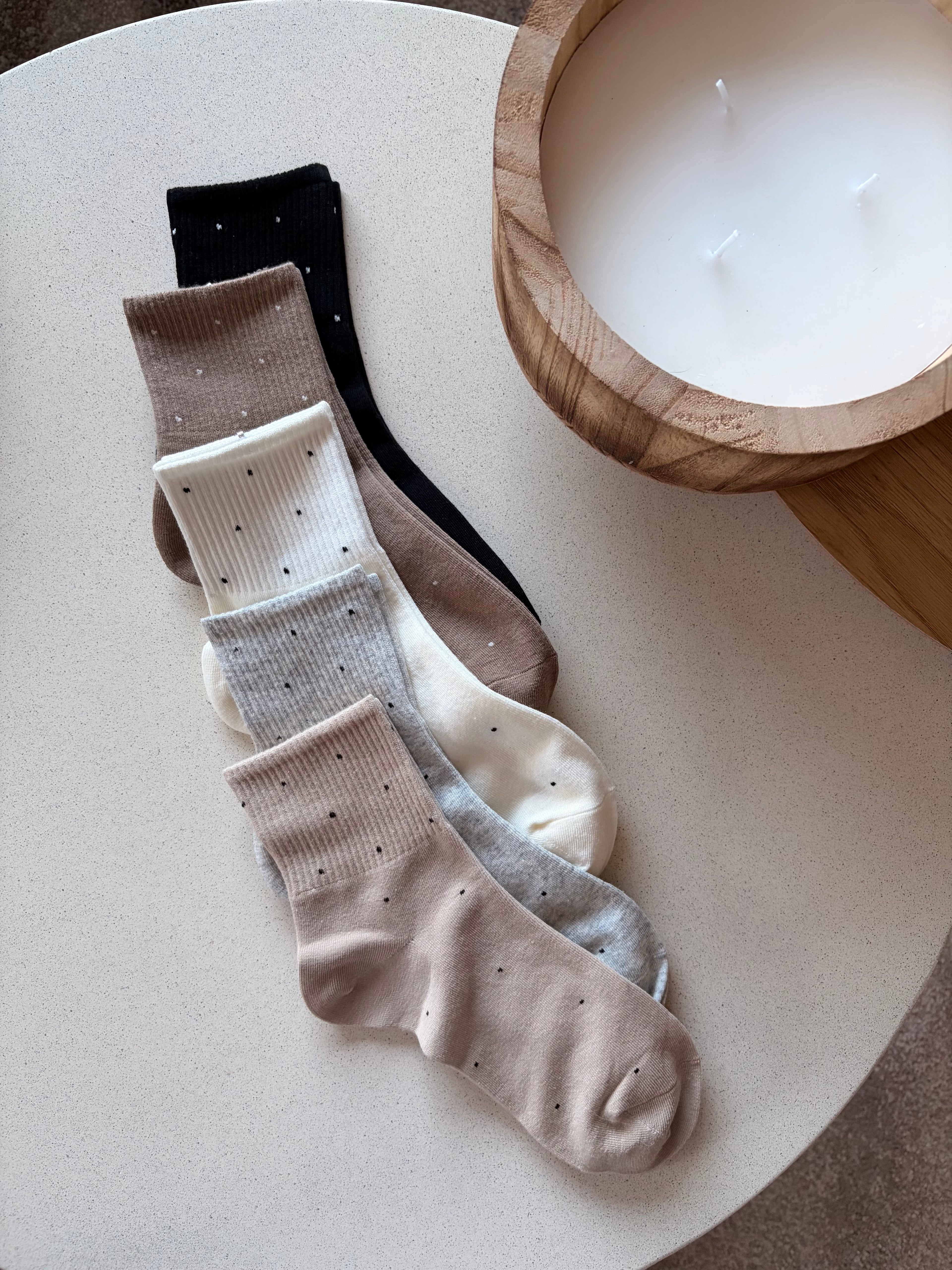 Chaussettes beiges