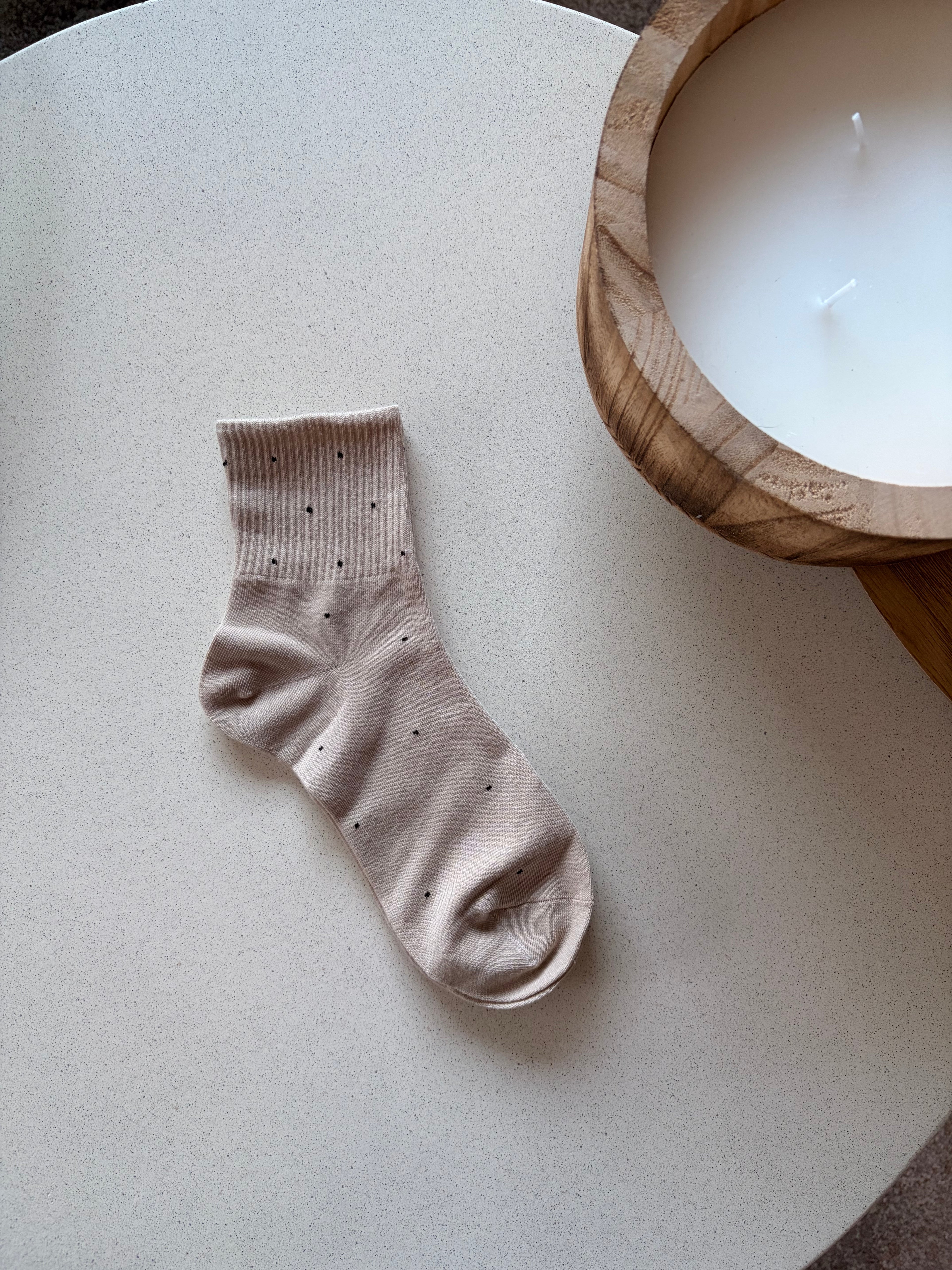 Chaussettes beiges