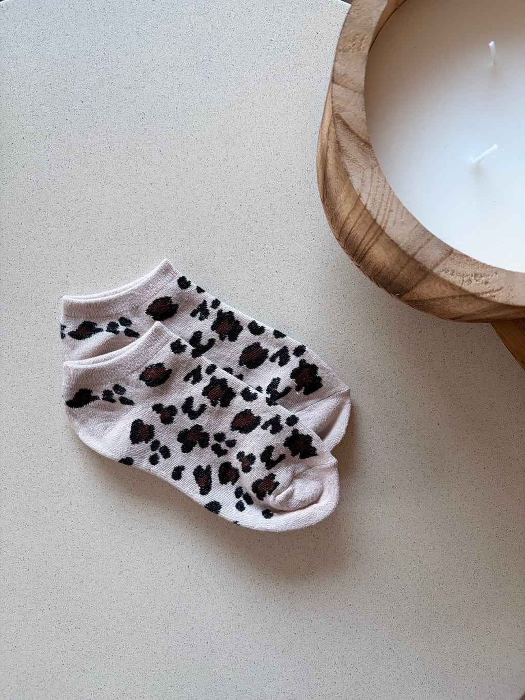 Chaussettes Blanches/Marrons