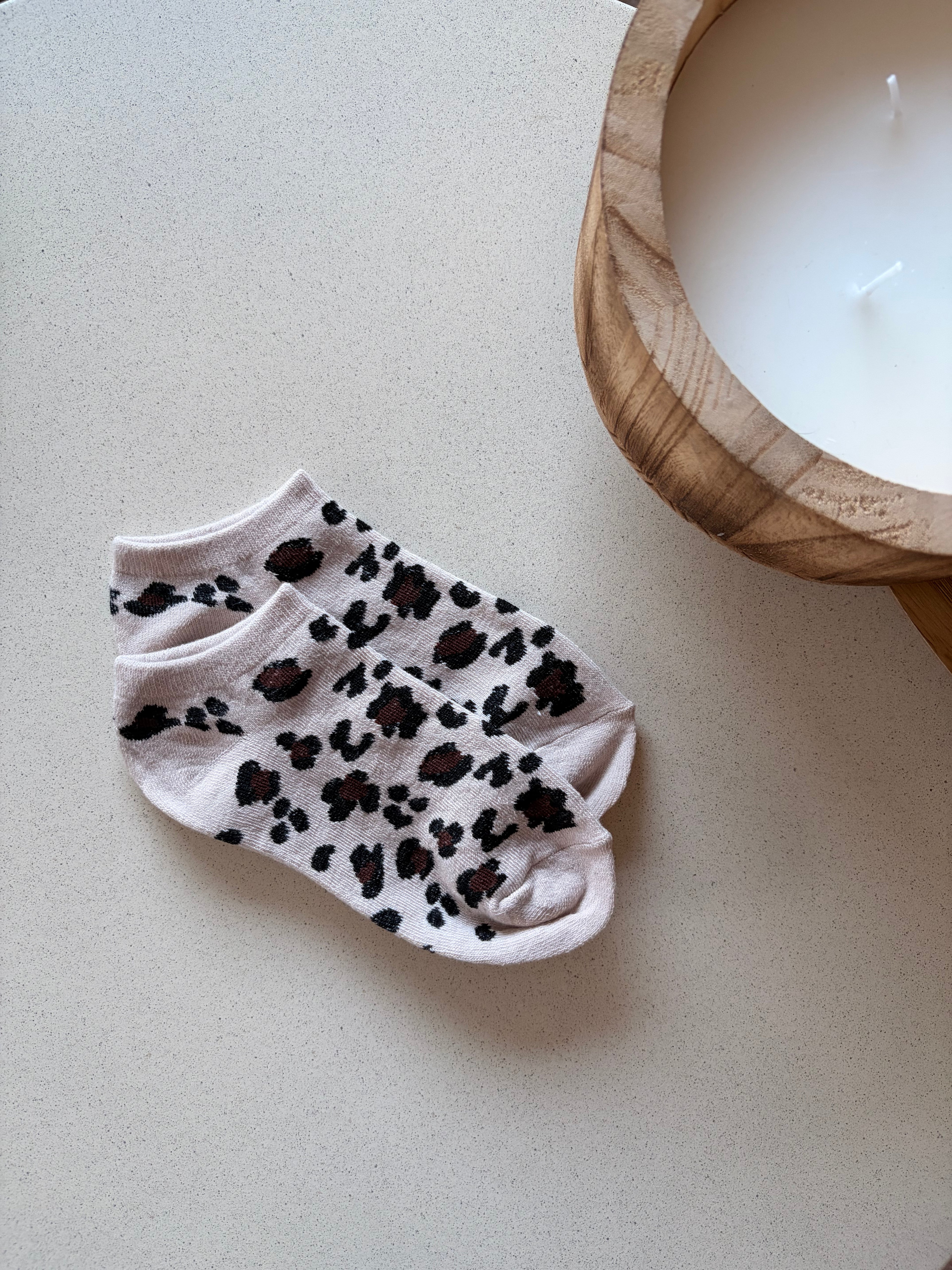Chaussettes Blanches/Marrons