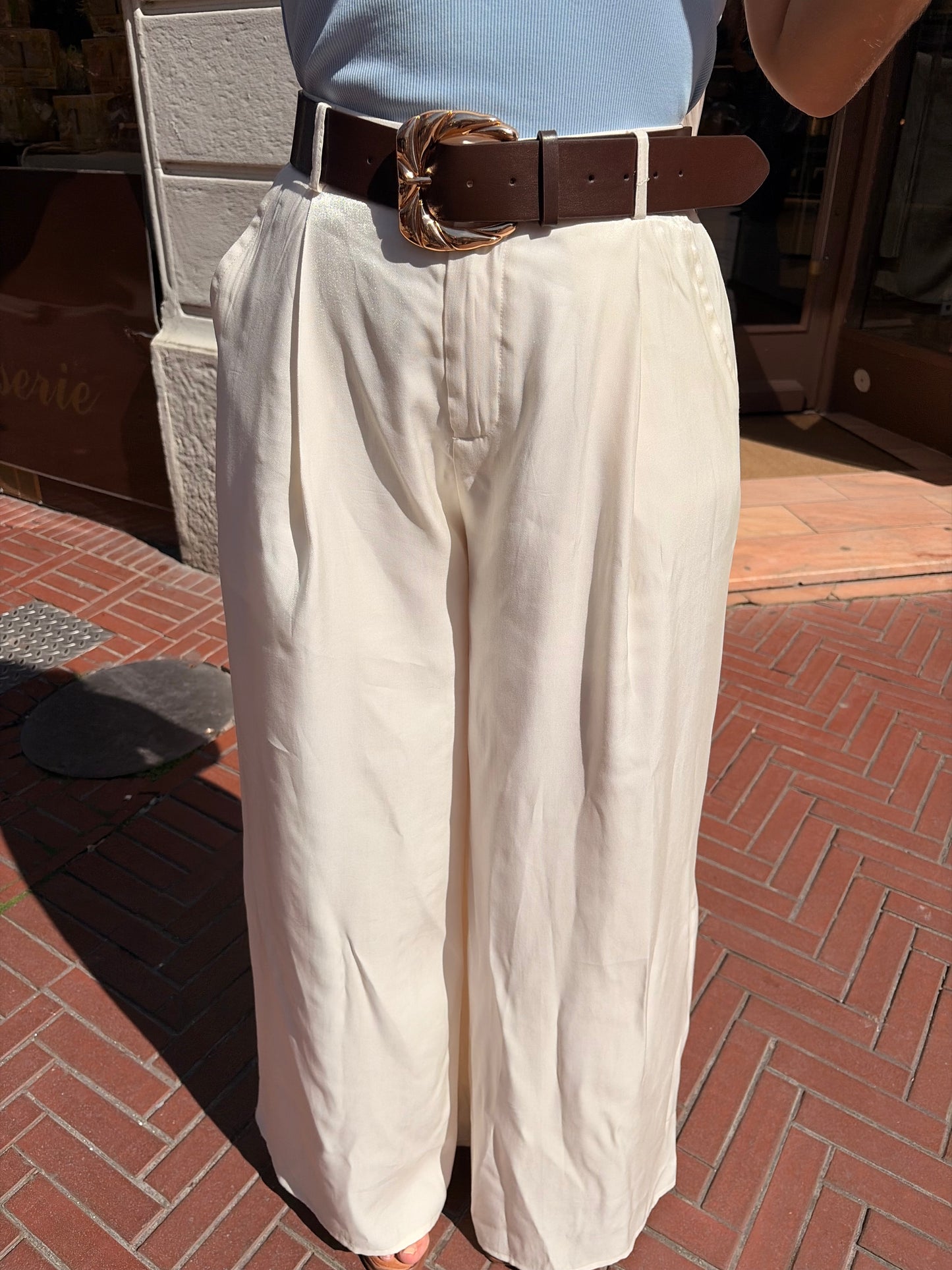Pantalon Solène blanc