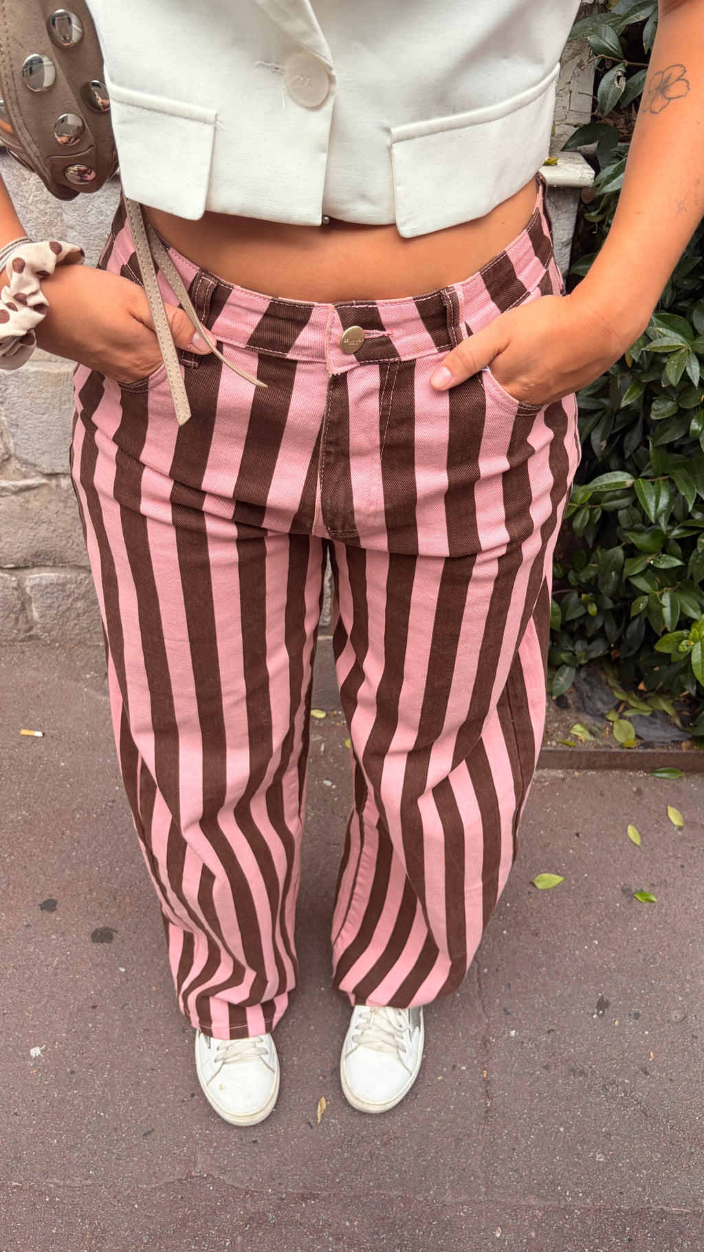 Pantalon à rayures