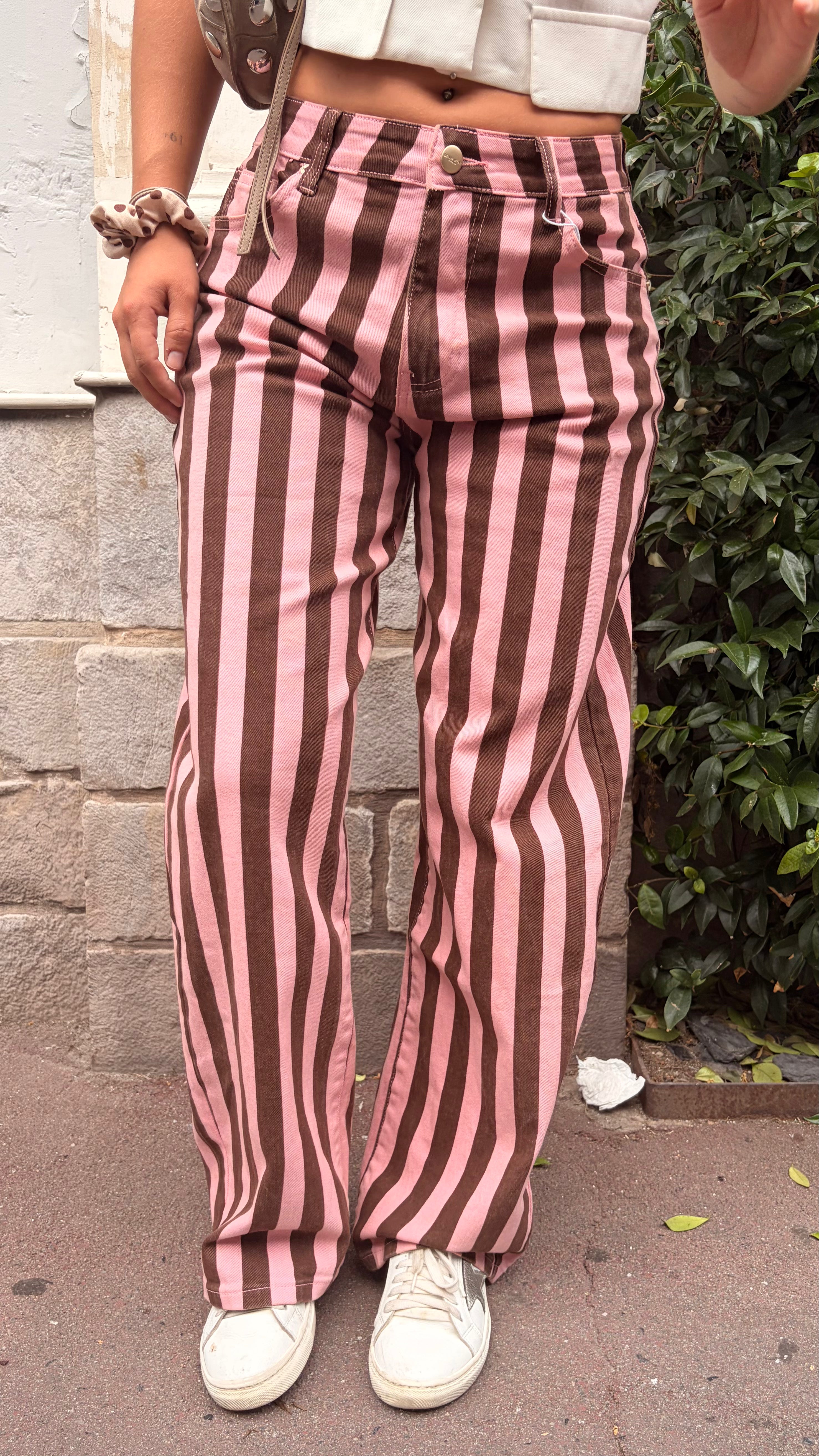 Pantalon à rayures