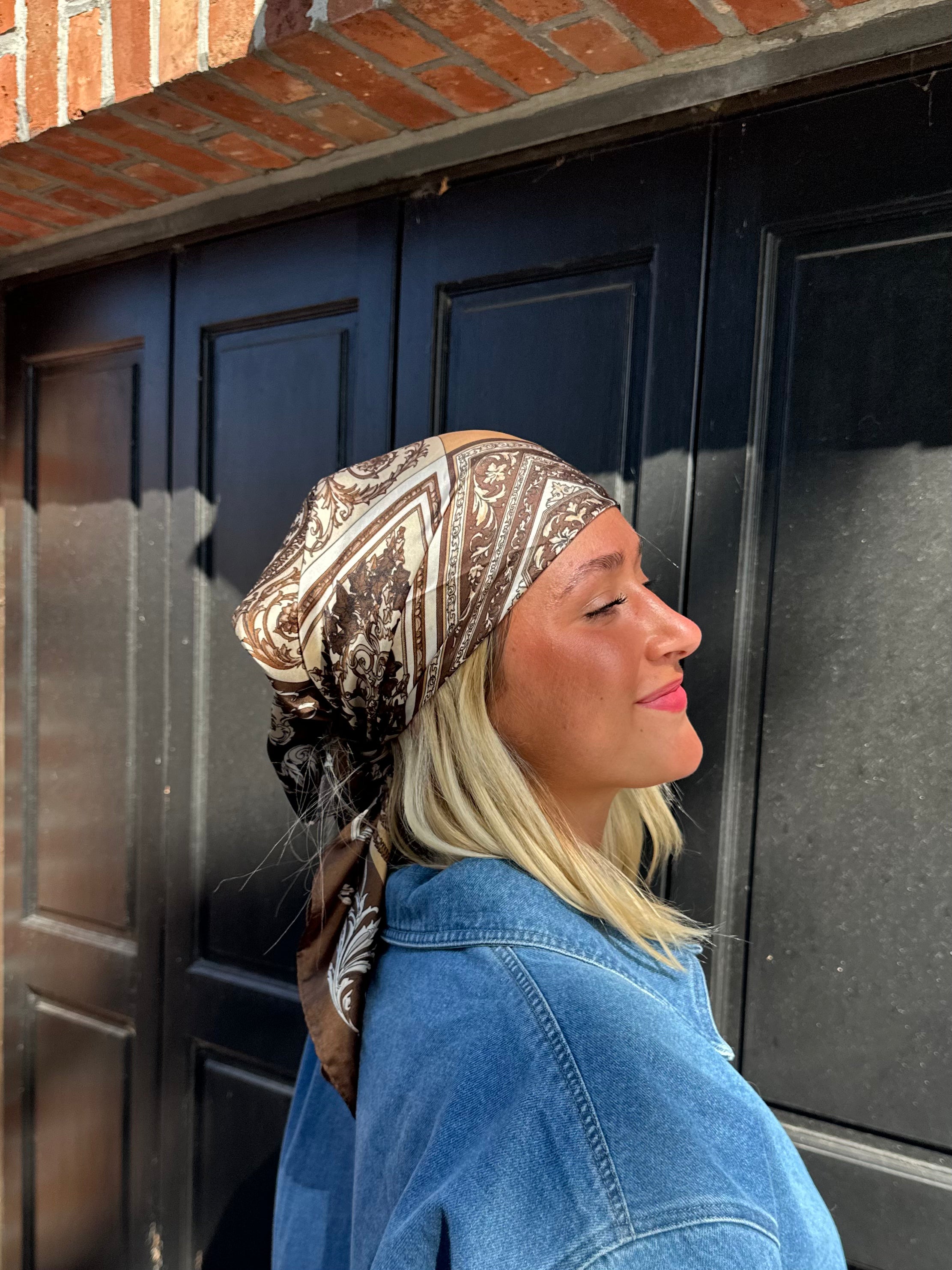 Foulard marron