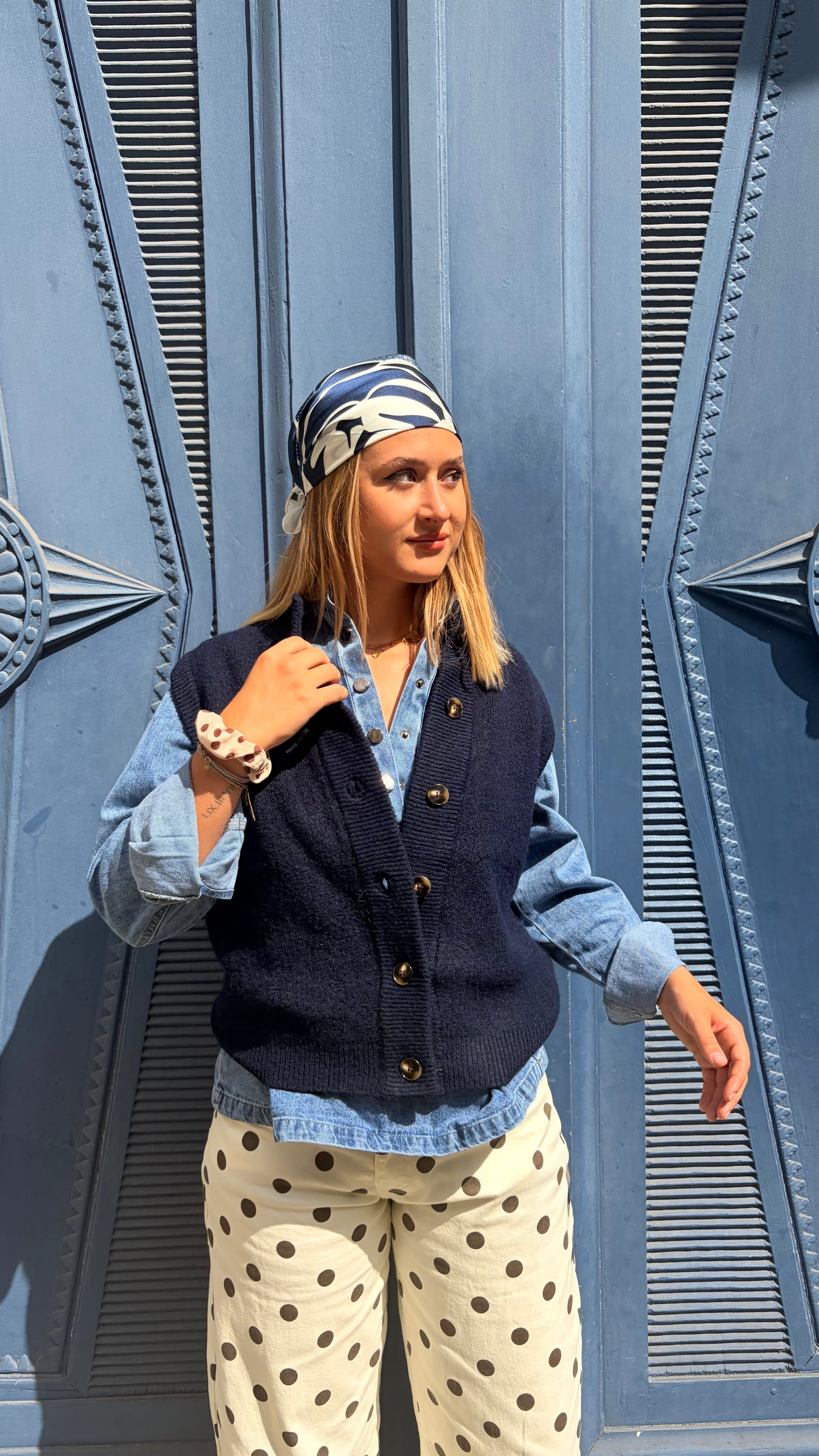 Gilet Romy Marron