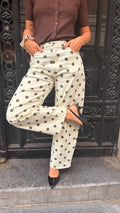 Pantalon à pois