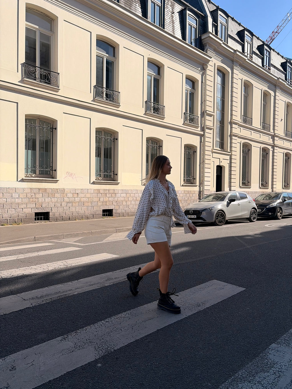 Blouse à pois