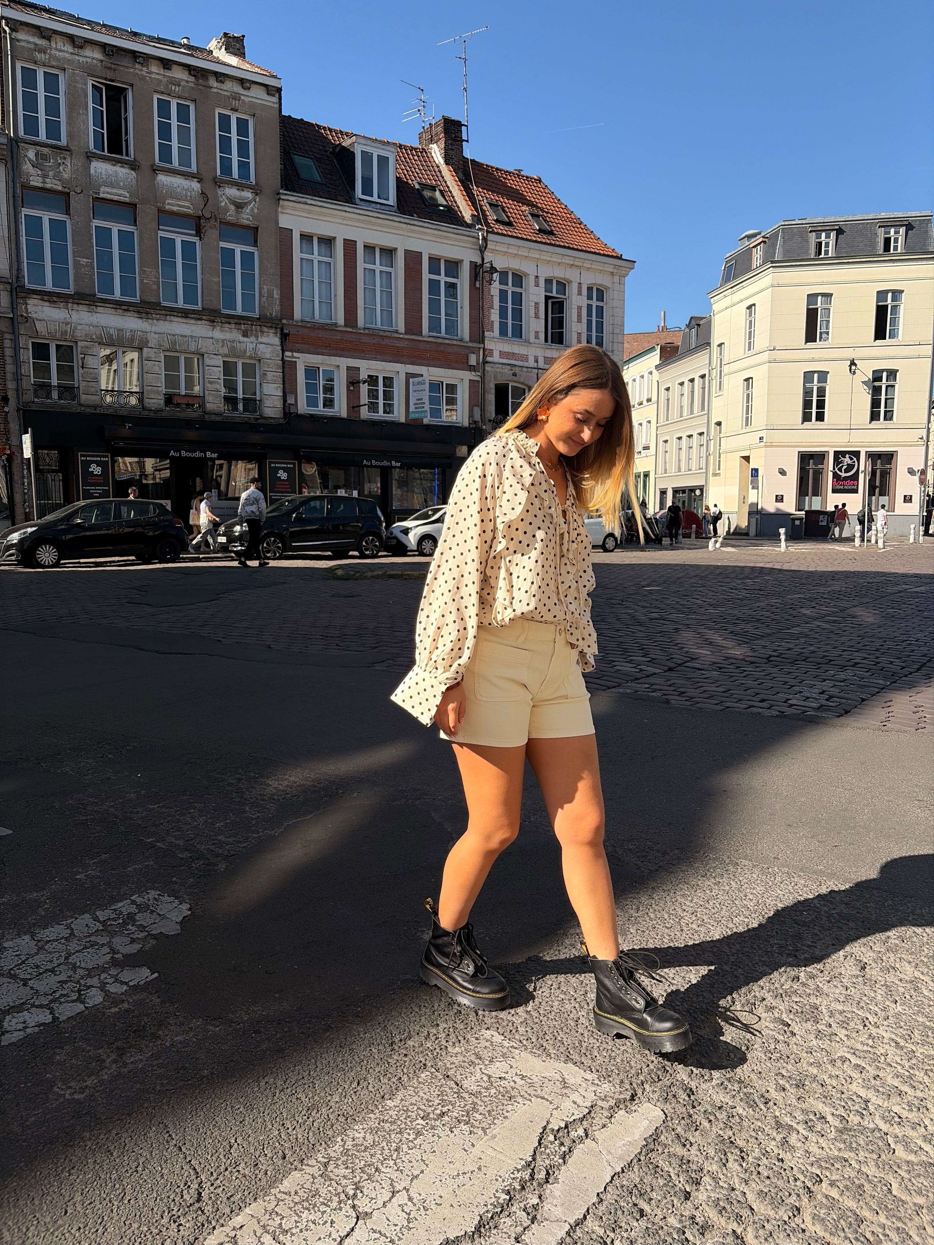 Blouse à pois