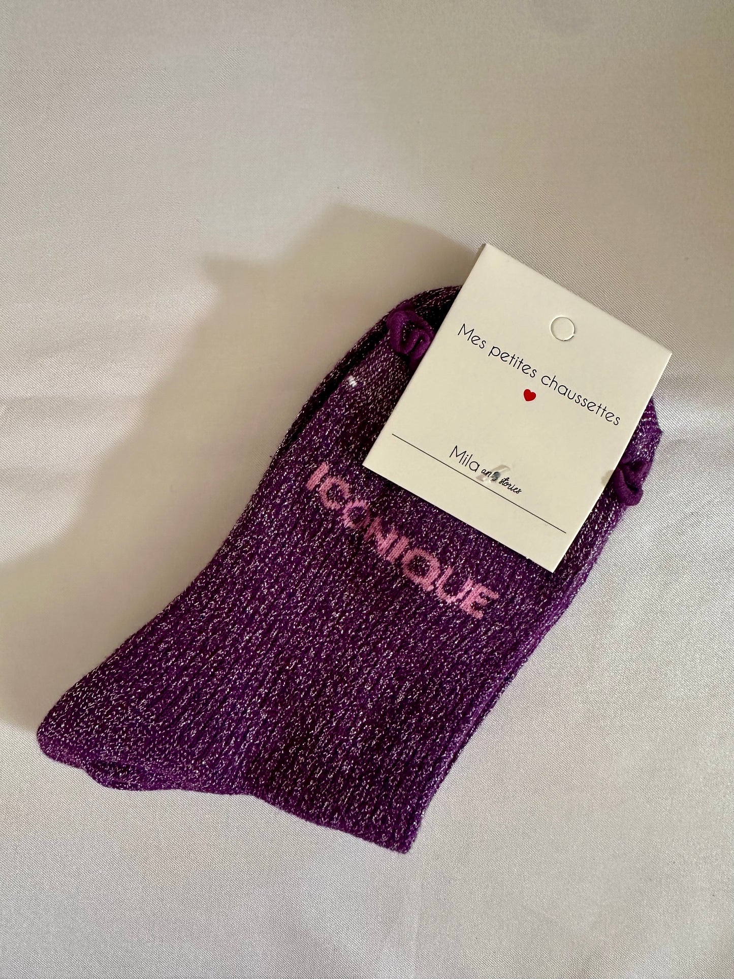 Chaussettes Iconique violette