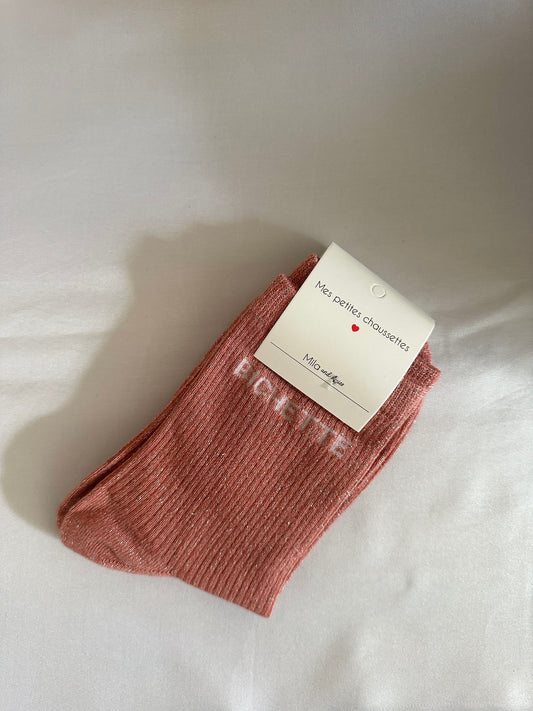 Chaussettes Bichette saumon
