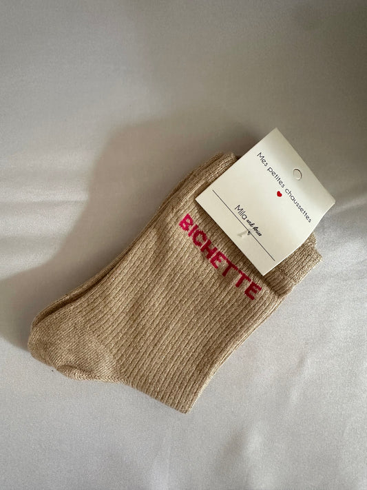 Chaussettes Bichette doré