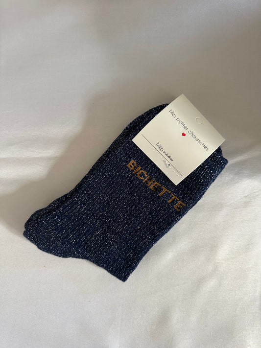 Chaussettes Bichette bleues