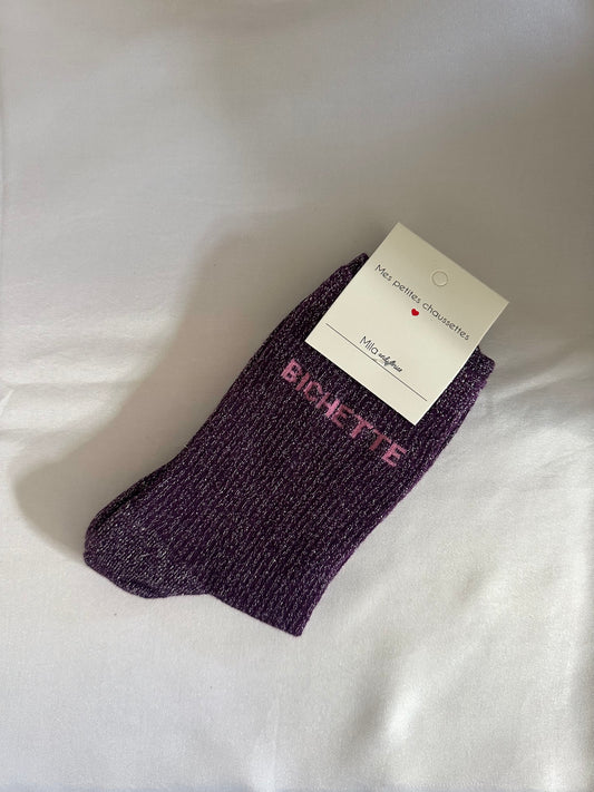Chaussettes Bichette violettes