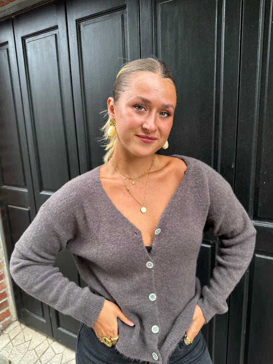 Cardigan gris